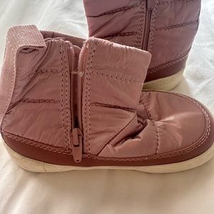 Zara pink toddler booties